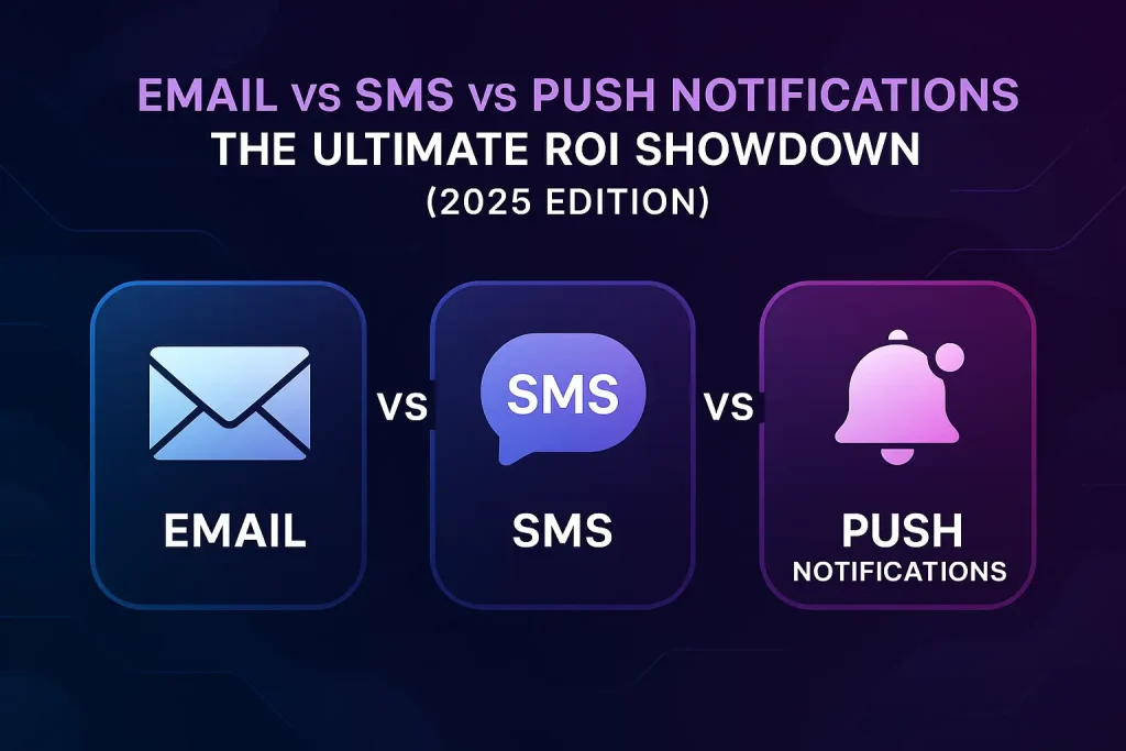 Discover the 2025 ROI Showdown: Email vs SMS vs Push Notifications